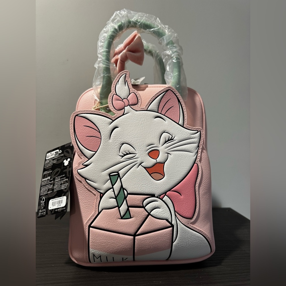 Loungefly Disney aristocats Marie milk backpack NWT